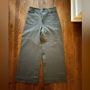 Maeve The Colette Olive Green Crop Trousers